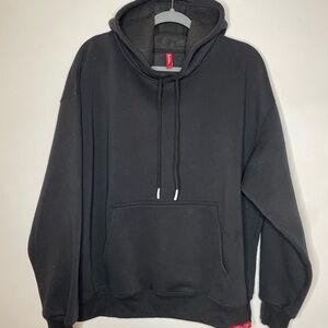 Unisex Black Hoodie Men’s Lg